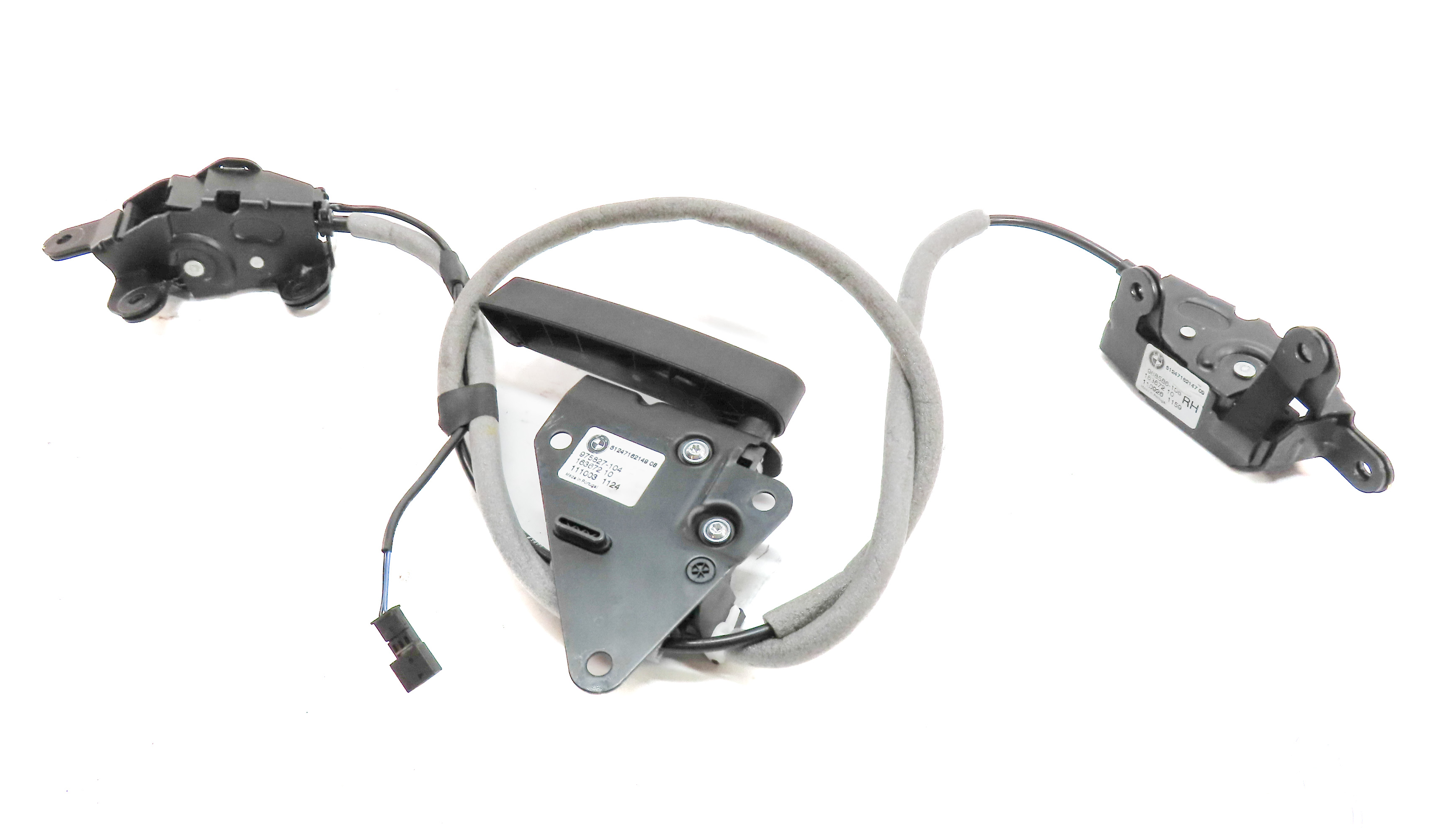 2012 BMW X5 (E70) REAR TRUNK LIFTGATE HATCH LID LOCK LATCH CABLE SET/3 — exact item pictured